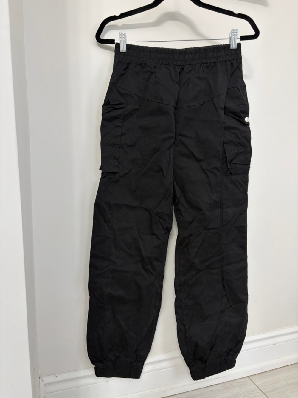 Amazon Black Cargo Jogger Pants